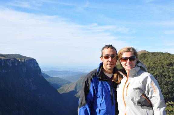 No canyon Fortaleza, em Cambará do Sul - RS